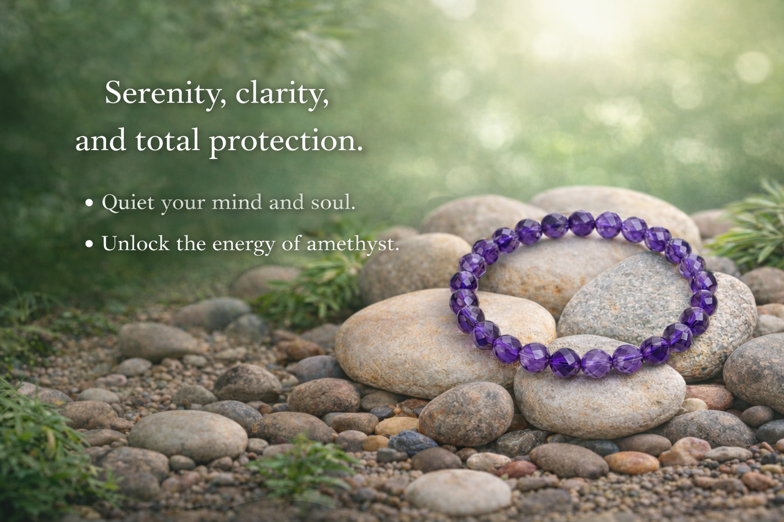 Natural Amethyst Bracelet