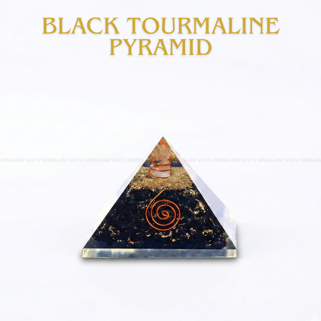 Natural Black Tourmaline Pyramid