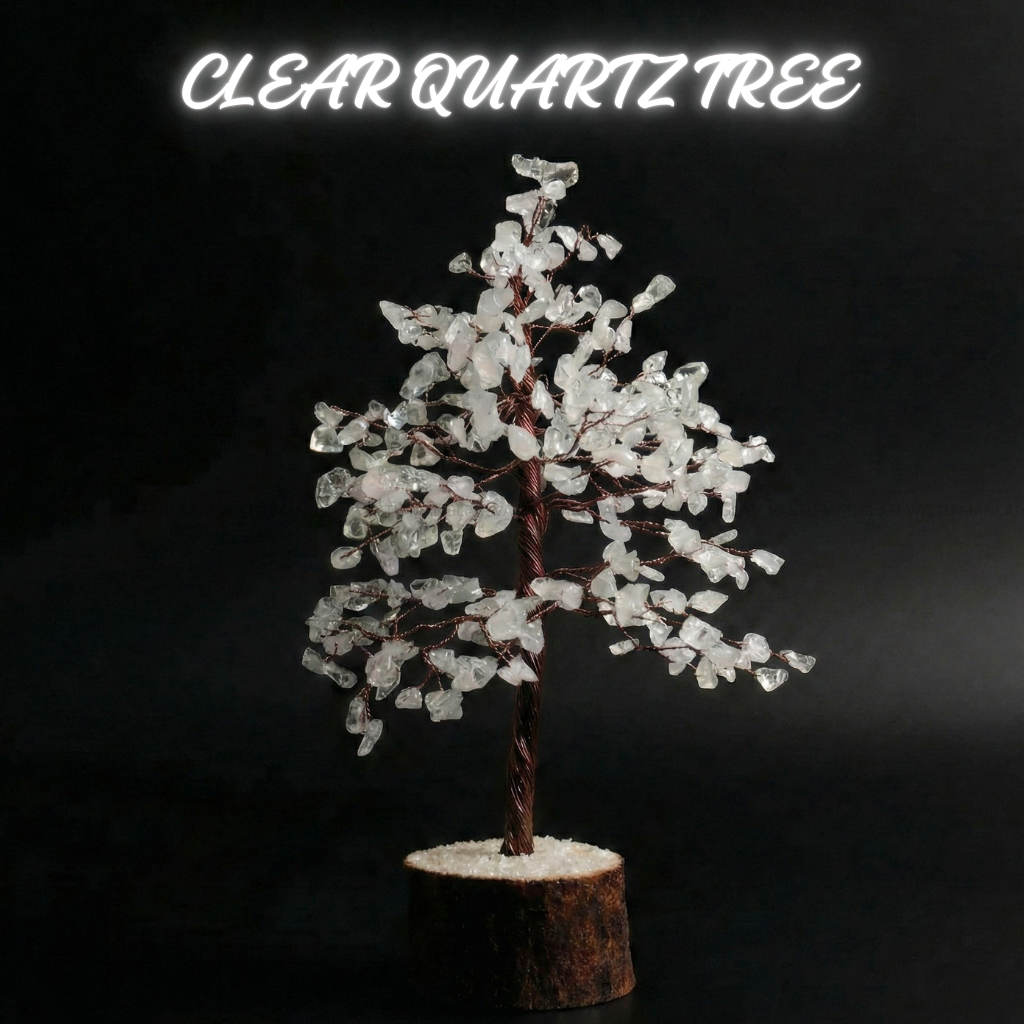 Natural Clear Quartz Tree