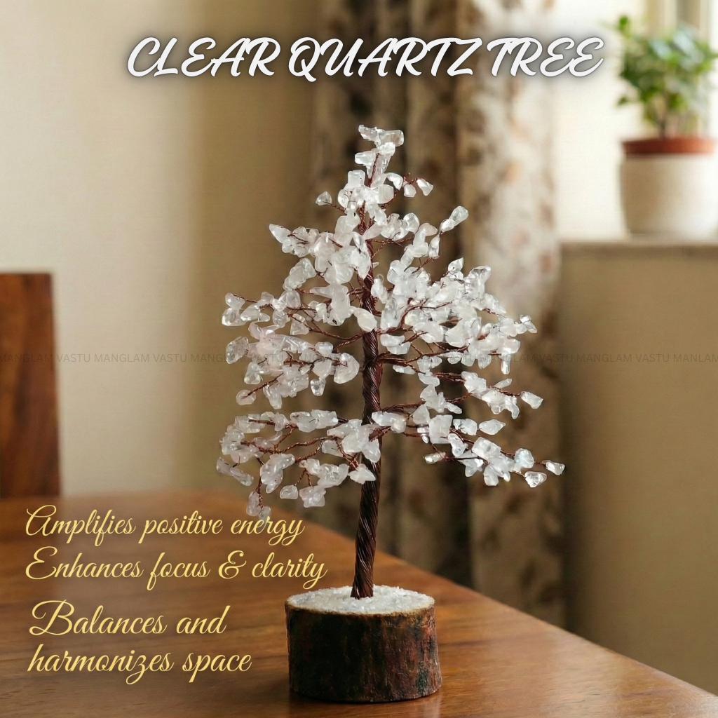 Natural Clear Quartz Tree