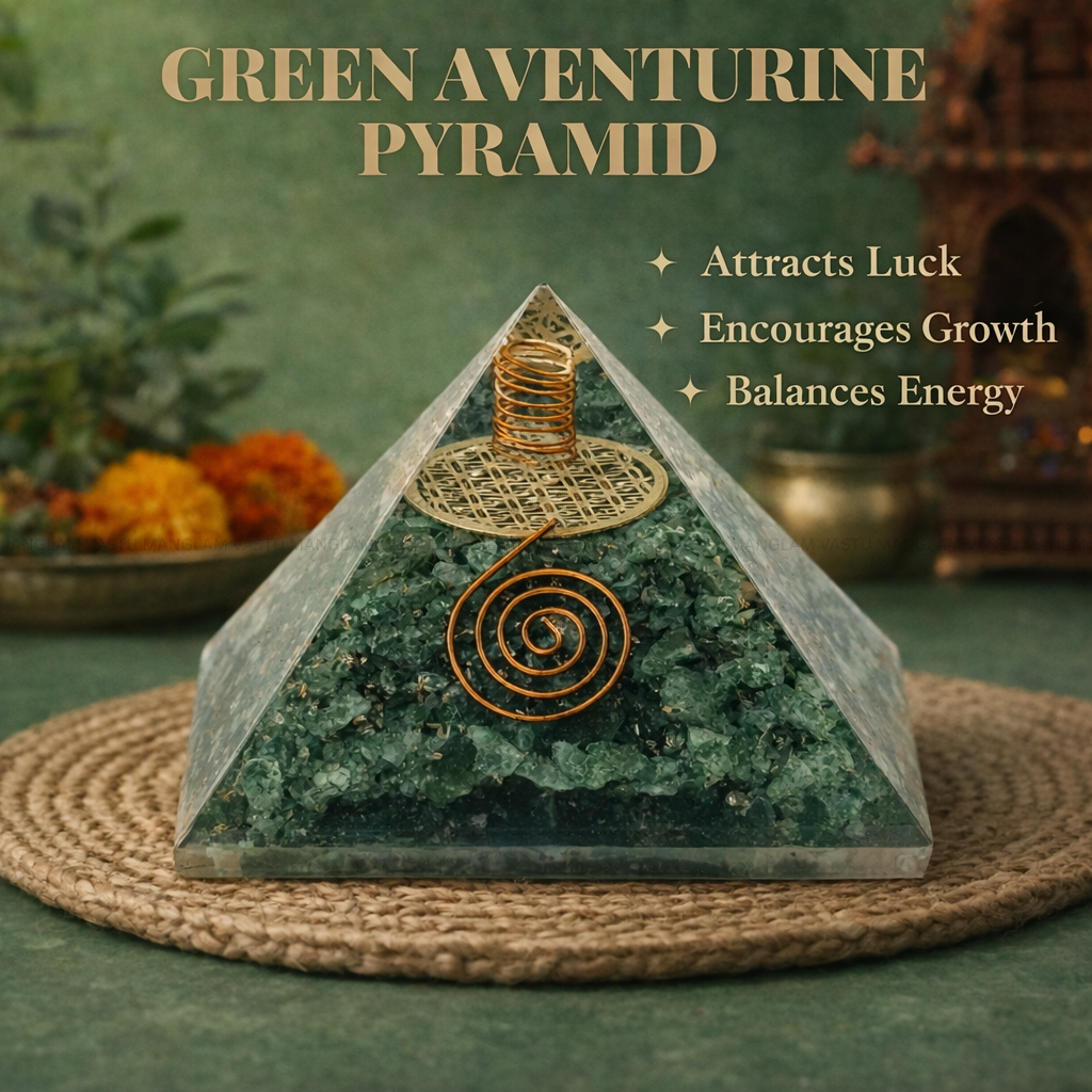 Natural Green Aventurine Pyramid