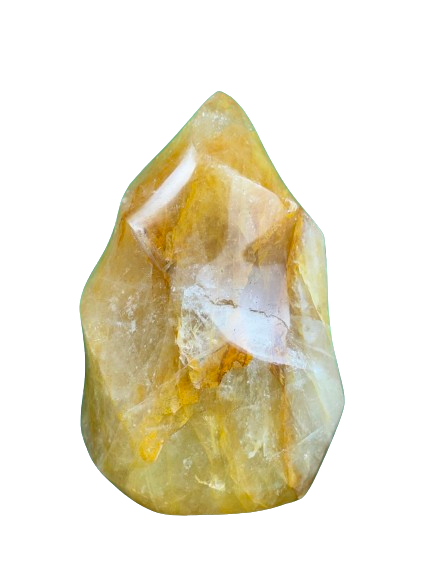 Golden Quartz Flame Stone