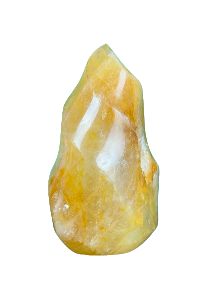 Golden Quartz Flame Stone