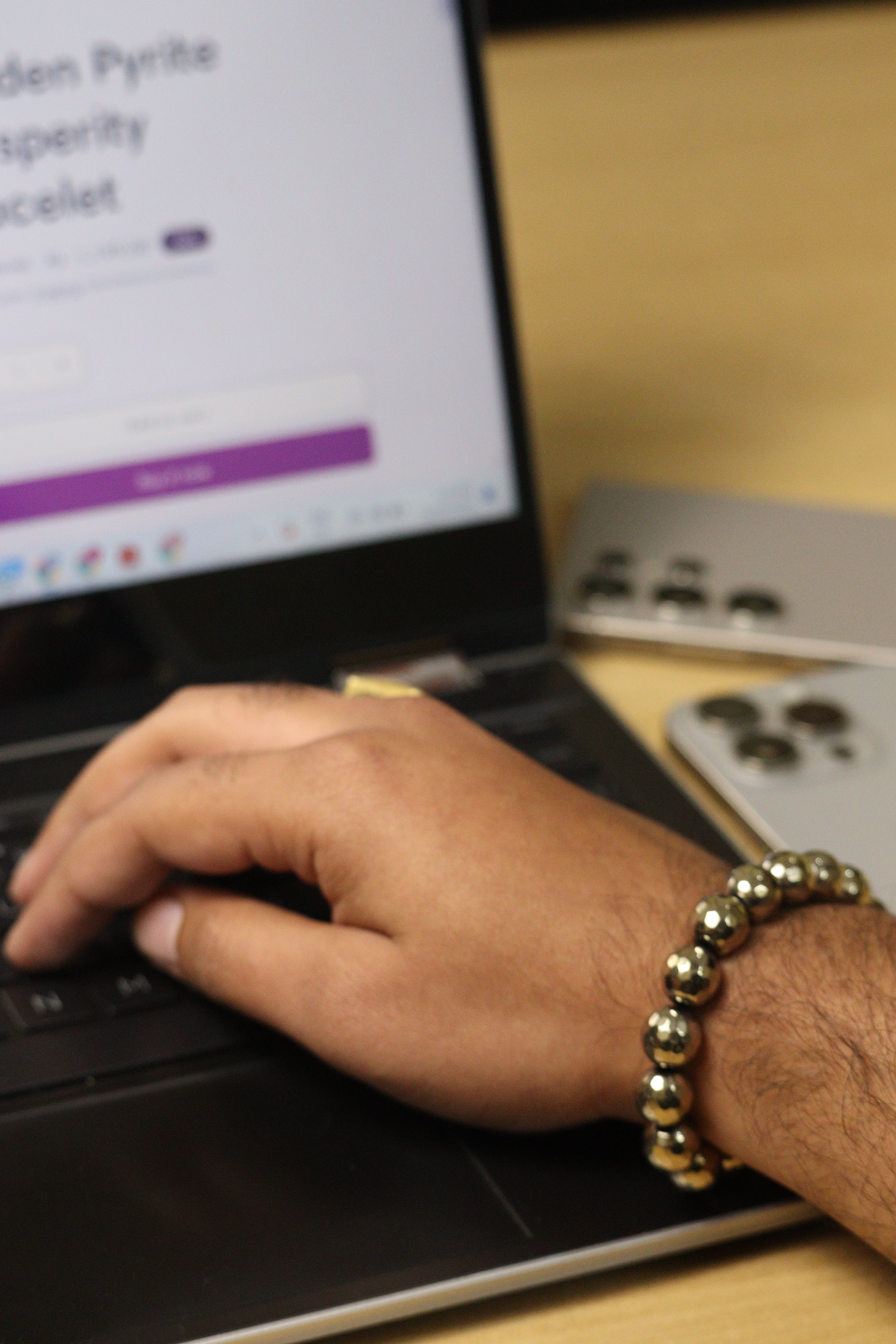 Golden Pyrite Prosperity Bracelet