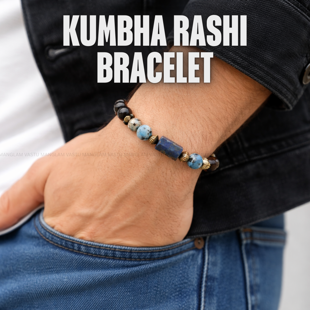 Natural Kumbha Rashi Bracelet