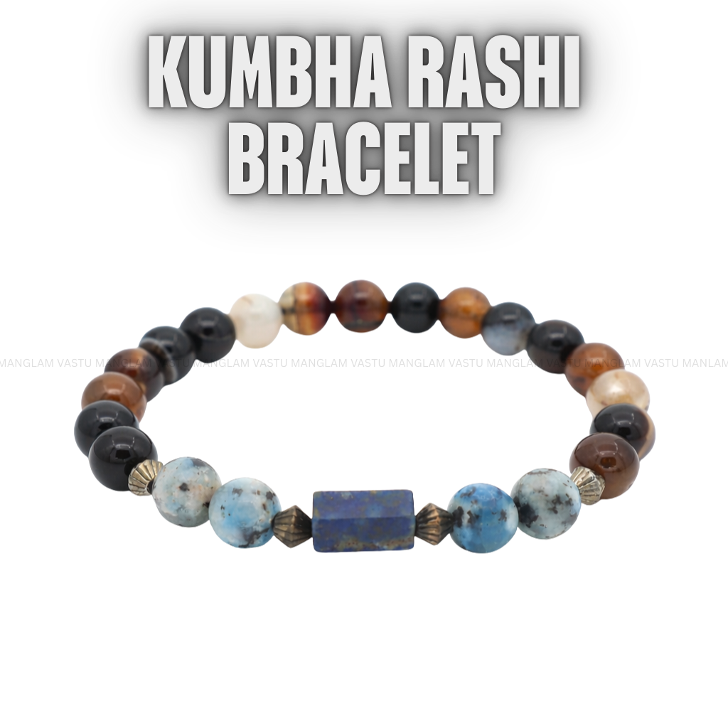 Natural Kumbha Rashi Bracelet