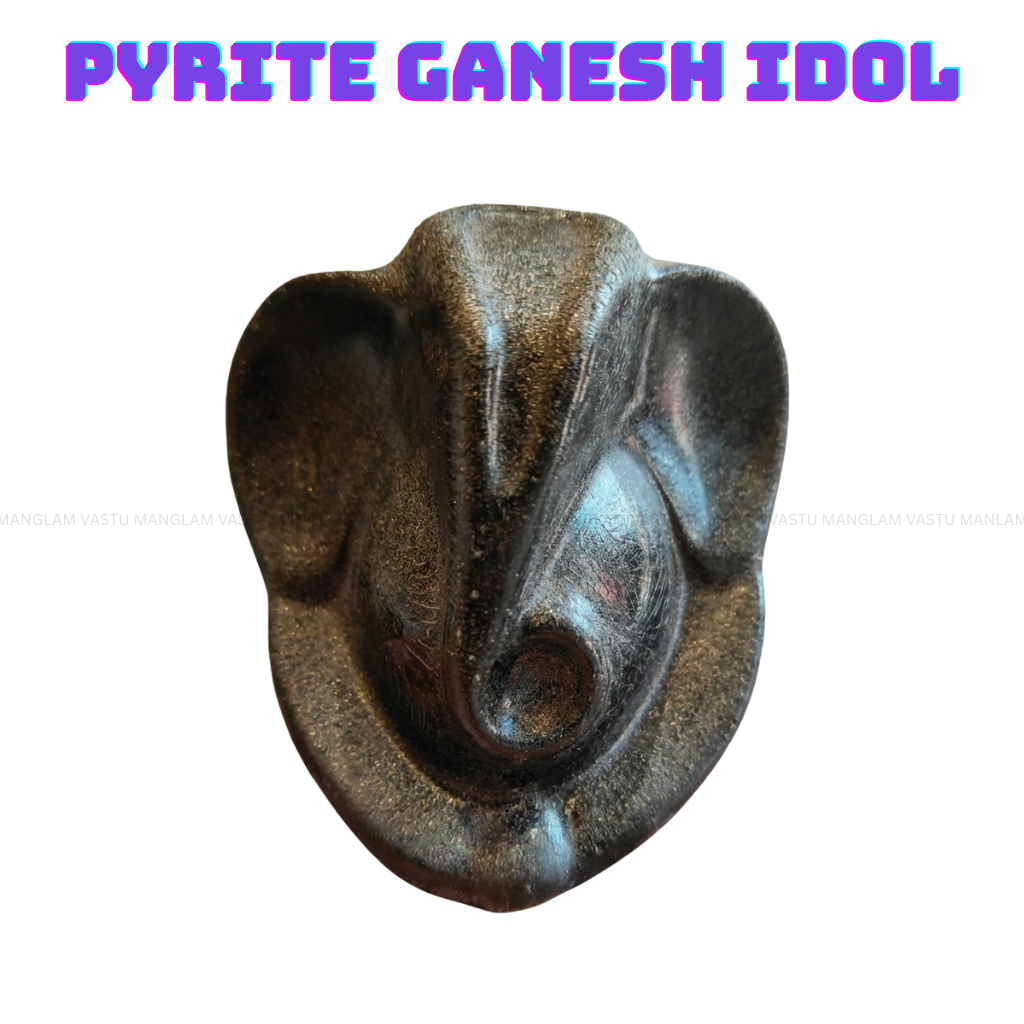 Natural Pyrite Ganesh Idol