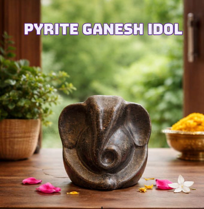Natural Pyrite Ganesh Idol