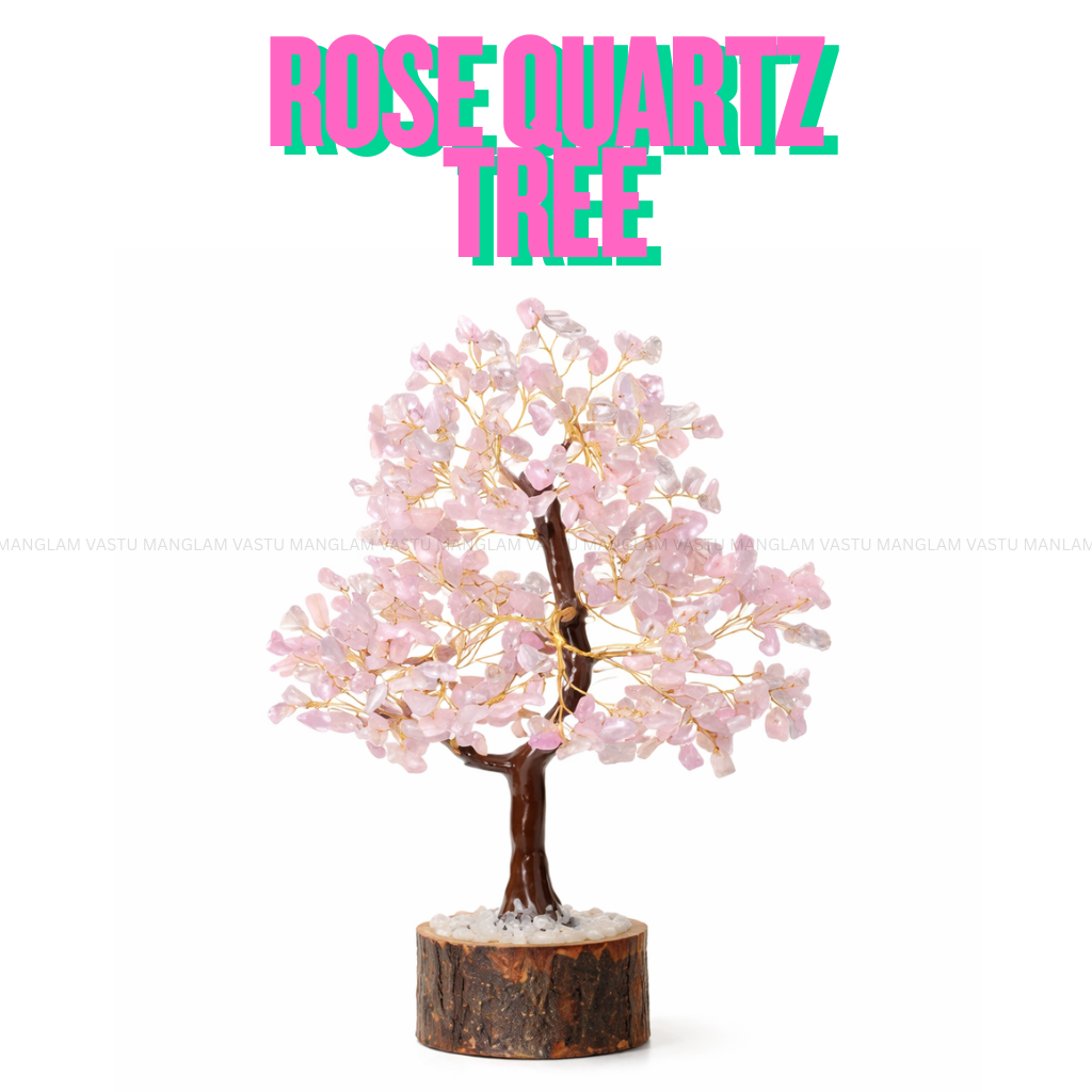 Natural Rose Quartz Tree