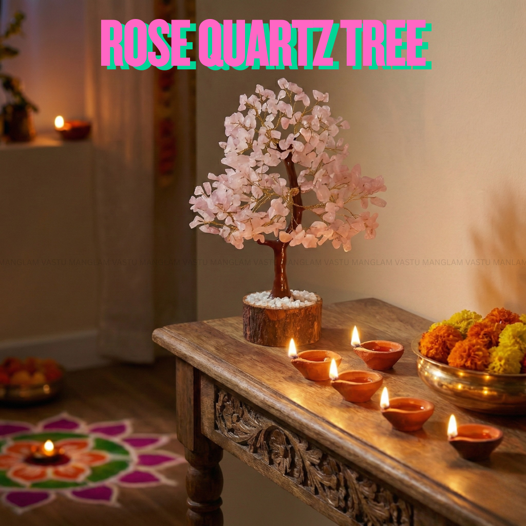 Natural Rose Quartz Tree