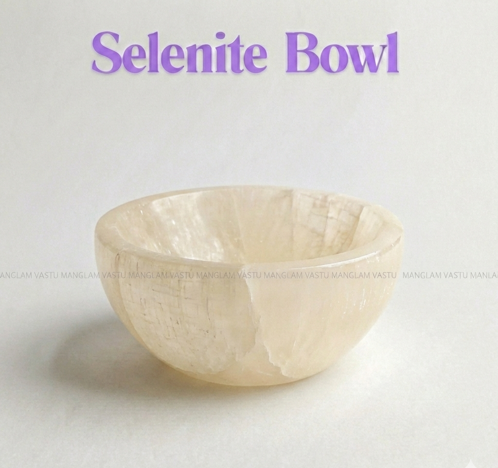 Natural Selenite Recharging Bowl