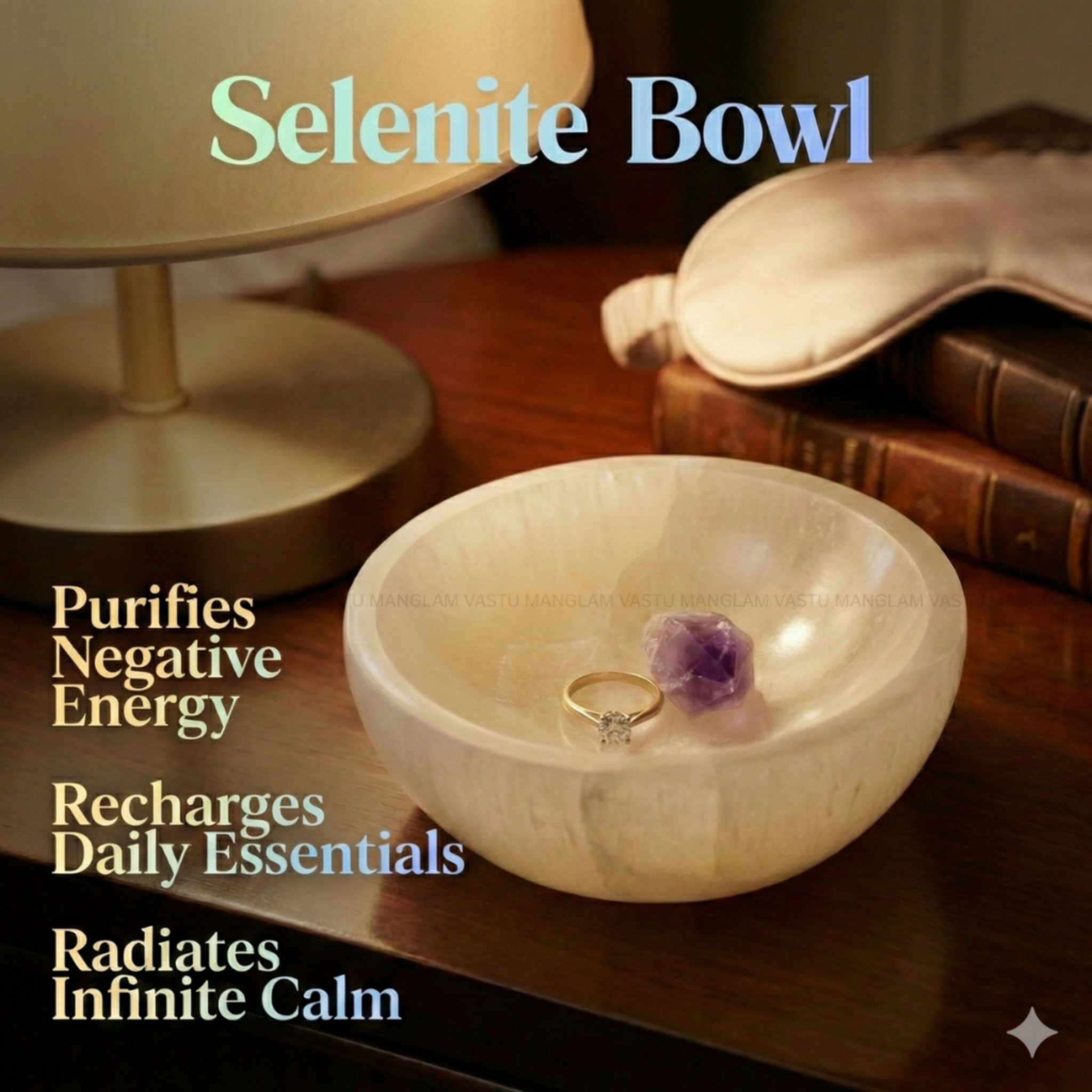 Natural Selenite Recharging Bowl