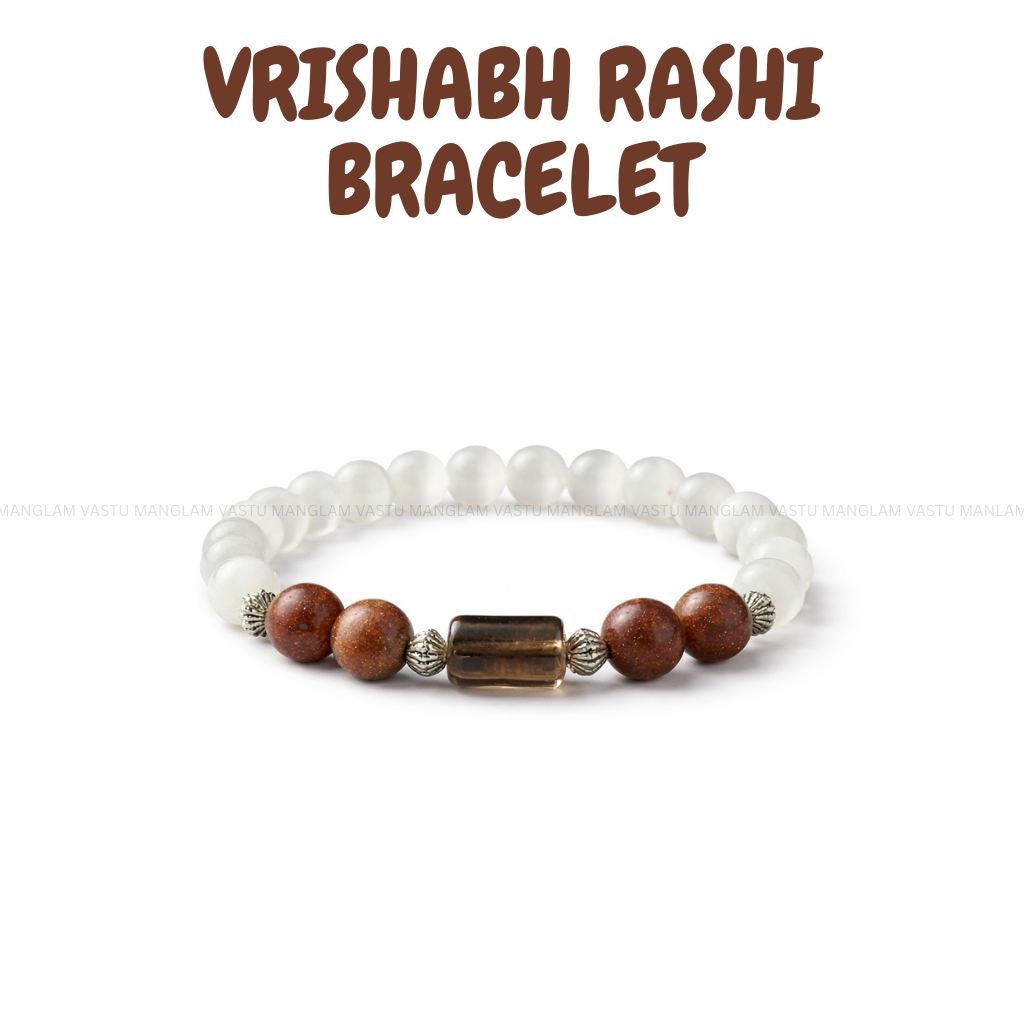 Natural Vrishabh Rashi Bracelet
