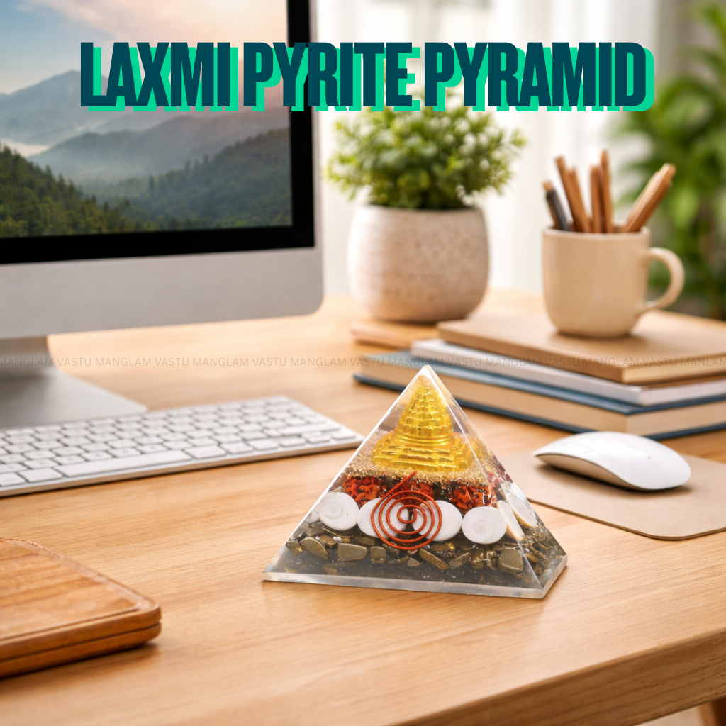 Natural Laxmi Pyrite Pyramid