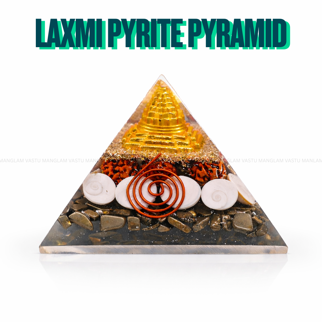 Natural Laxmi Pyrite Pyramid